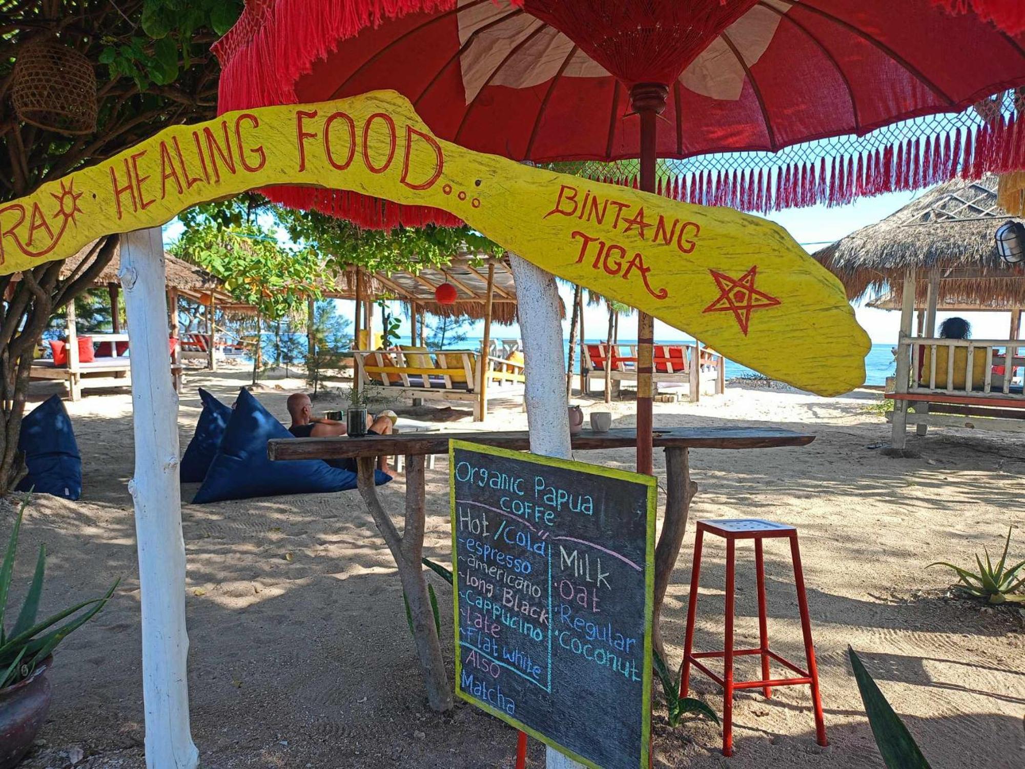 Bintang Tiga Bungalows Gili Air Dış mekan fotoğraf